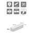 Laminat 'NatureSense' EL2637 Belfort Eiche silber 7 mm