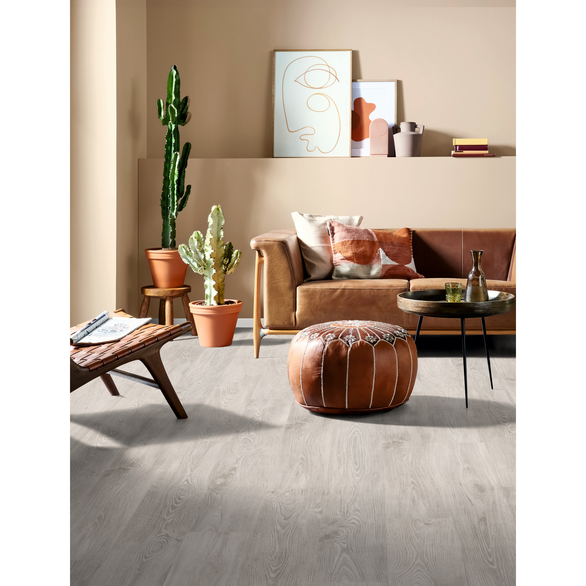 Laminat 'NatureSense' EL2771 Girona Kastanie weiss 8 mm