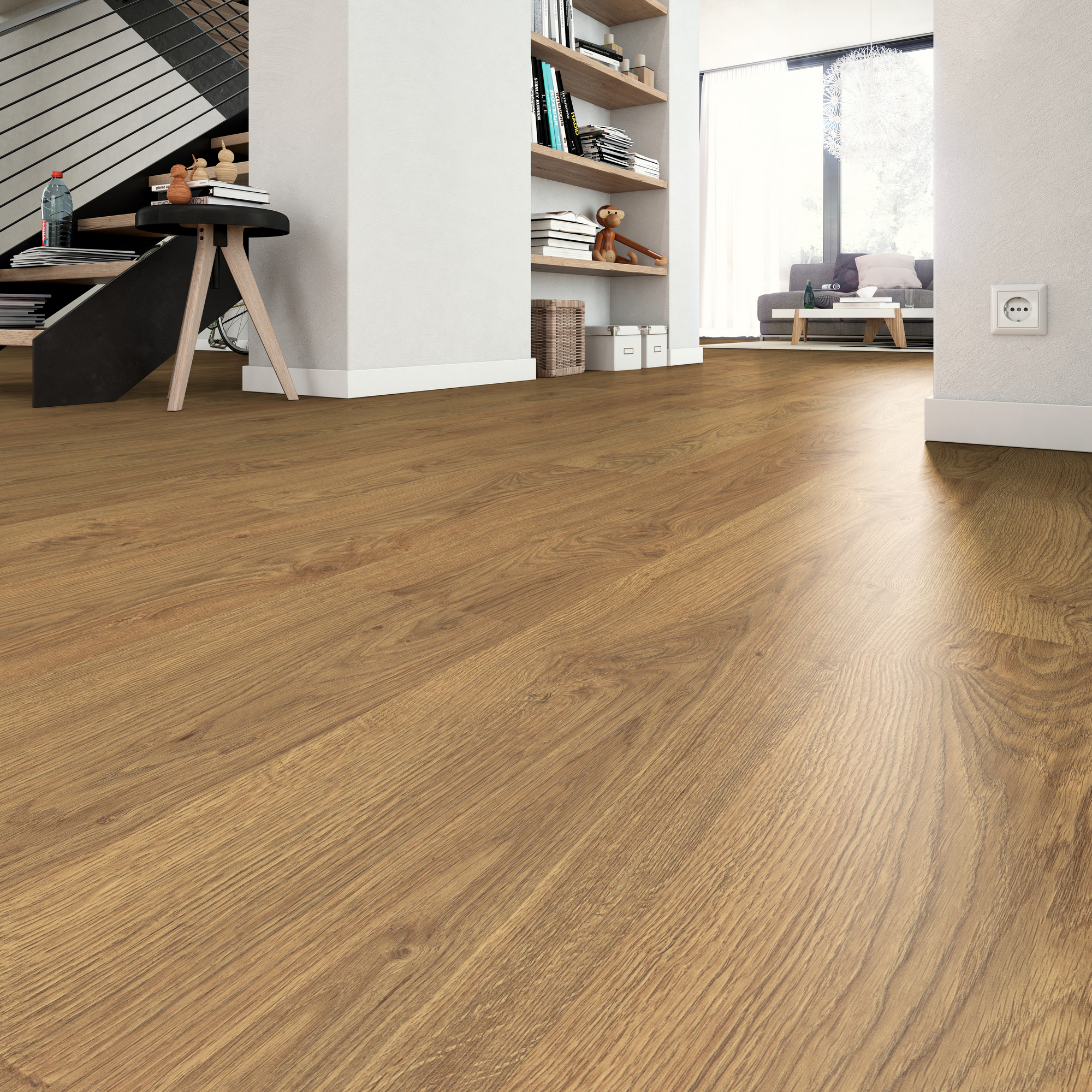 Laminat 'NatureSense' EL2863 Asgil Eiche honig 8 mm