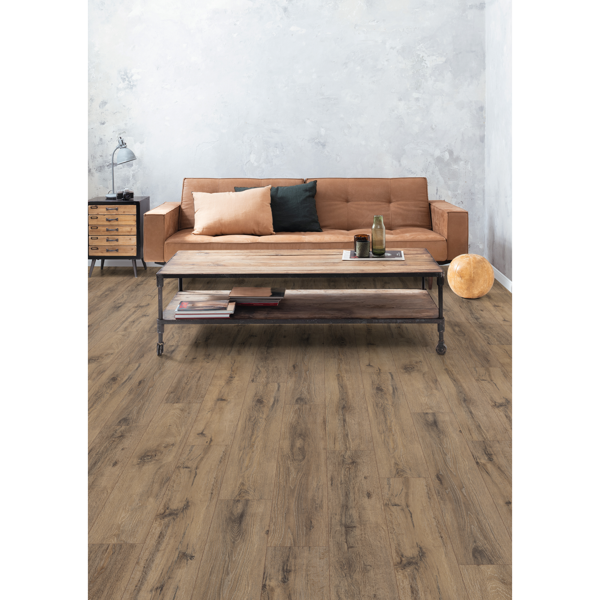 Laminat 'NatureSense' EL1007 Parkett Eiche dunkel 8 mm