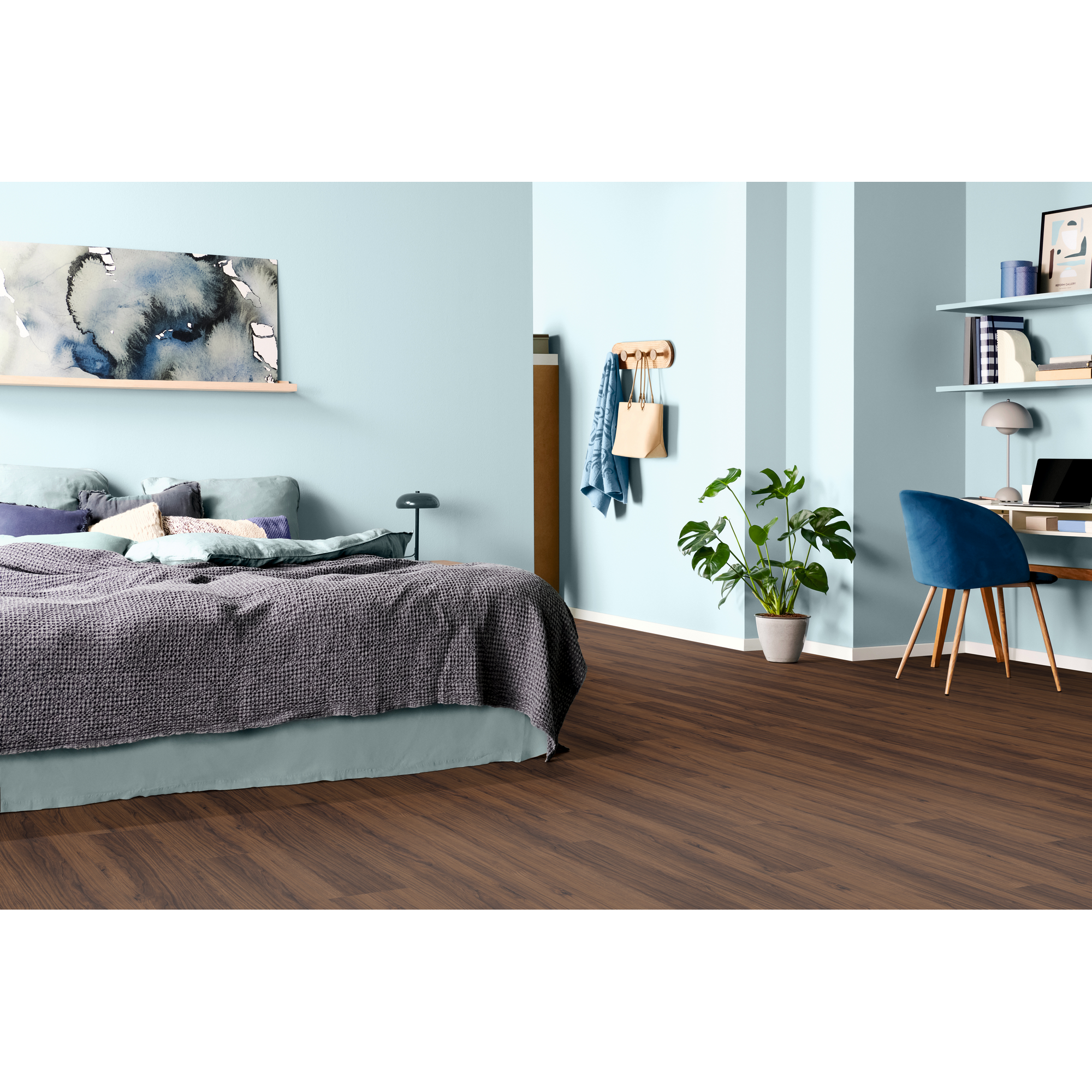 Laminat 'NatureSense' EL1307 Warmia Nussbaum braun 8 mm