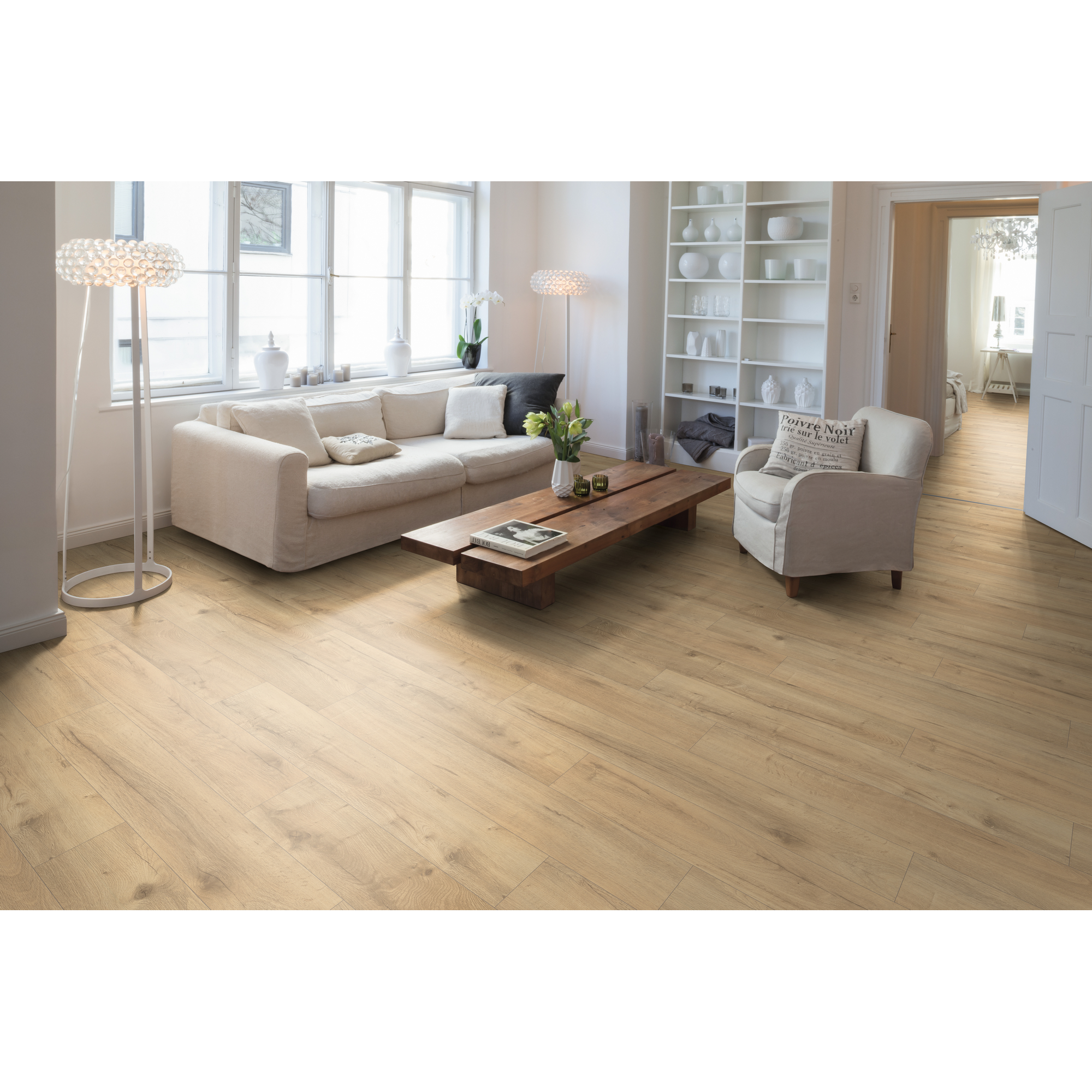 Laminat 'NatureSense' EL2076 Loja Eiche natur 8 mm