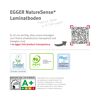 Laminat 'NatureSense' EL2158 Nord Eiche hellbraun 8 mm