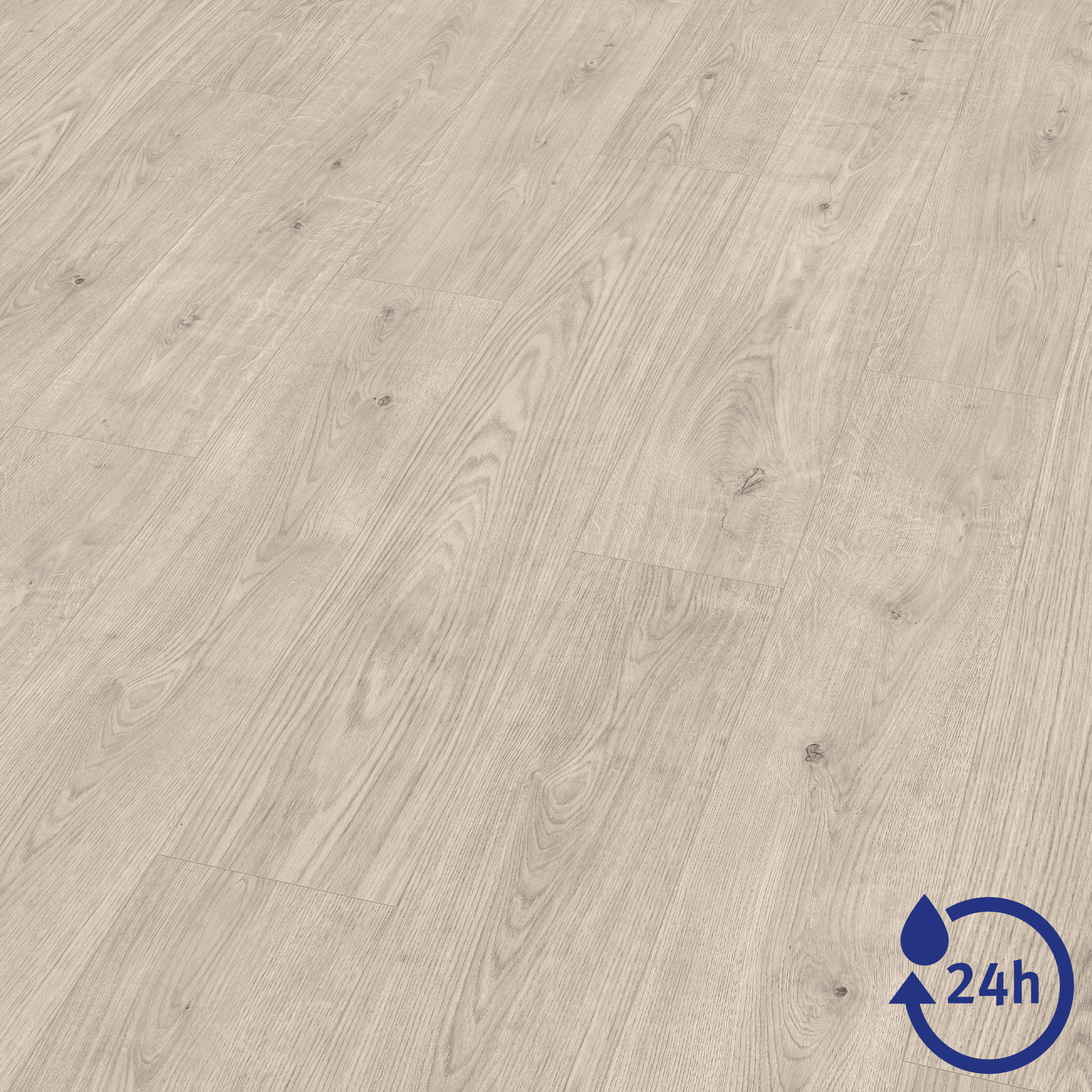 Laminat 'NatureSense Aqua' EL1037 Berdal Eiche grau 8 mm