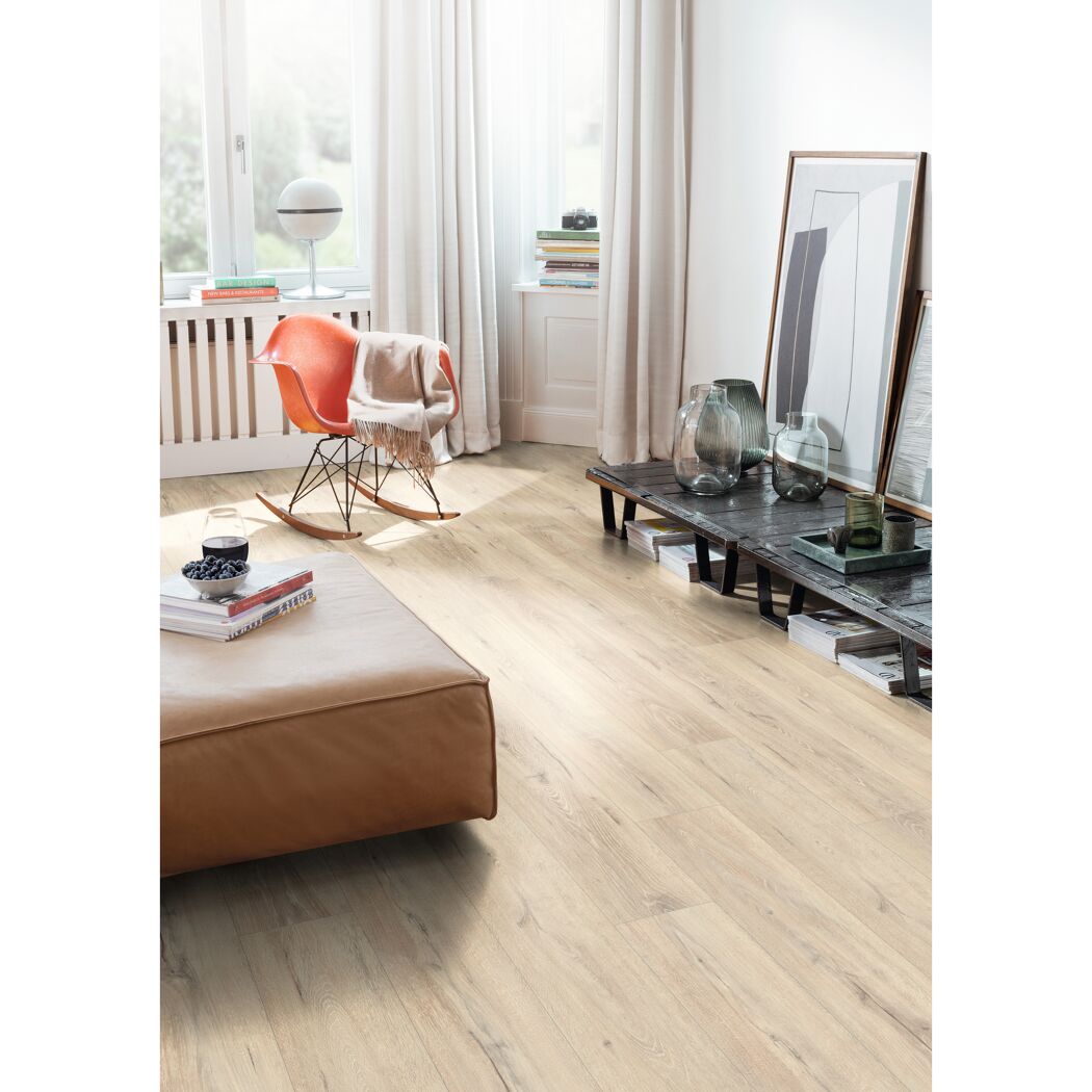 Laminat 'NatureSense Aqua' EL2416 Melba Eiche beige 8 mm