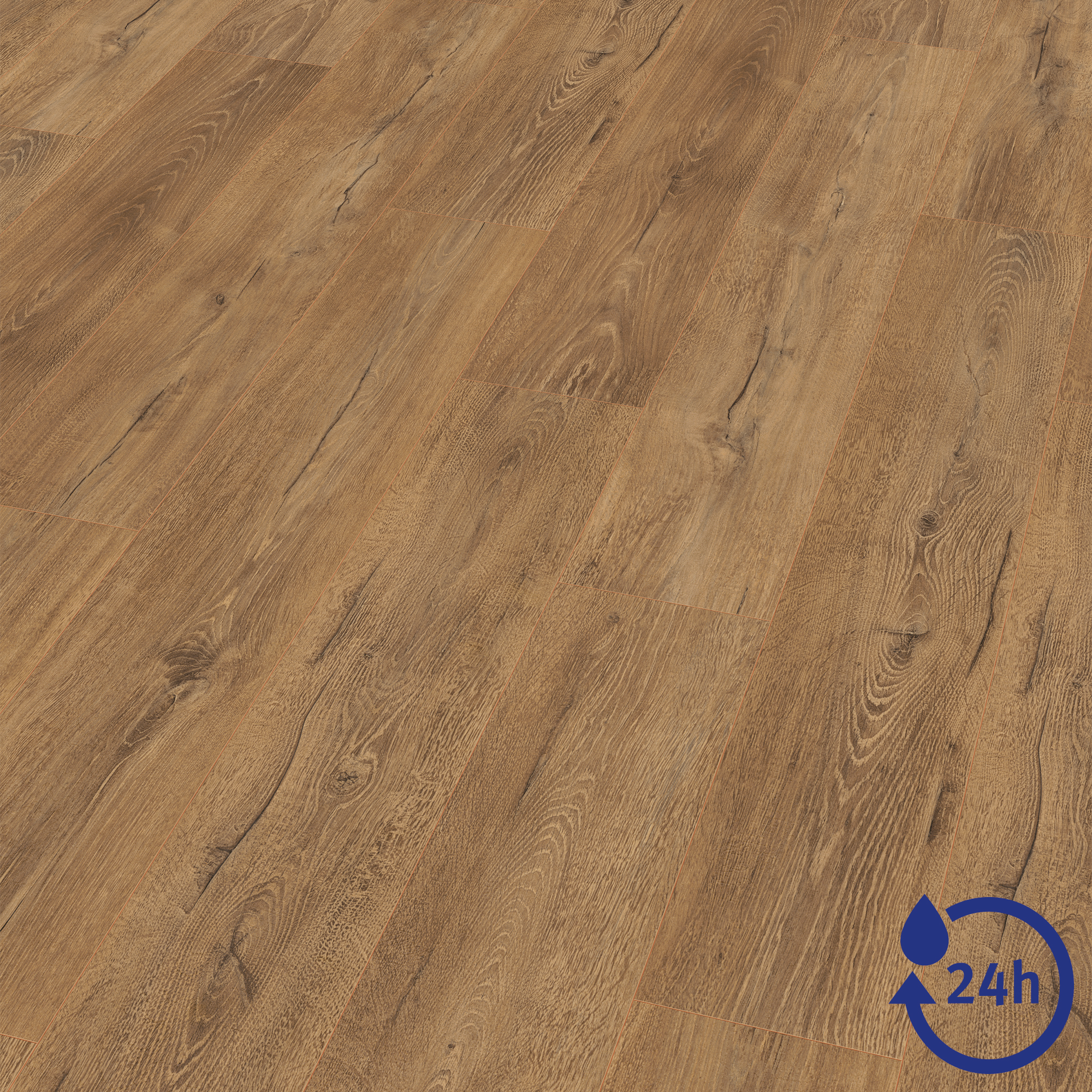 Laminat 'NatureSense Aqua' EL2418 Melba Eiche braun 8 mm