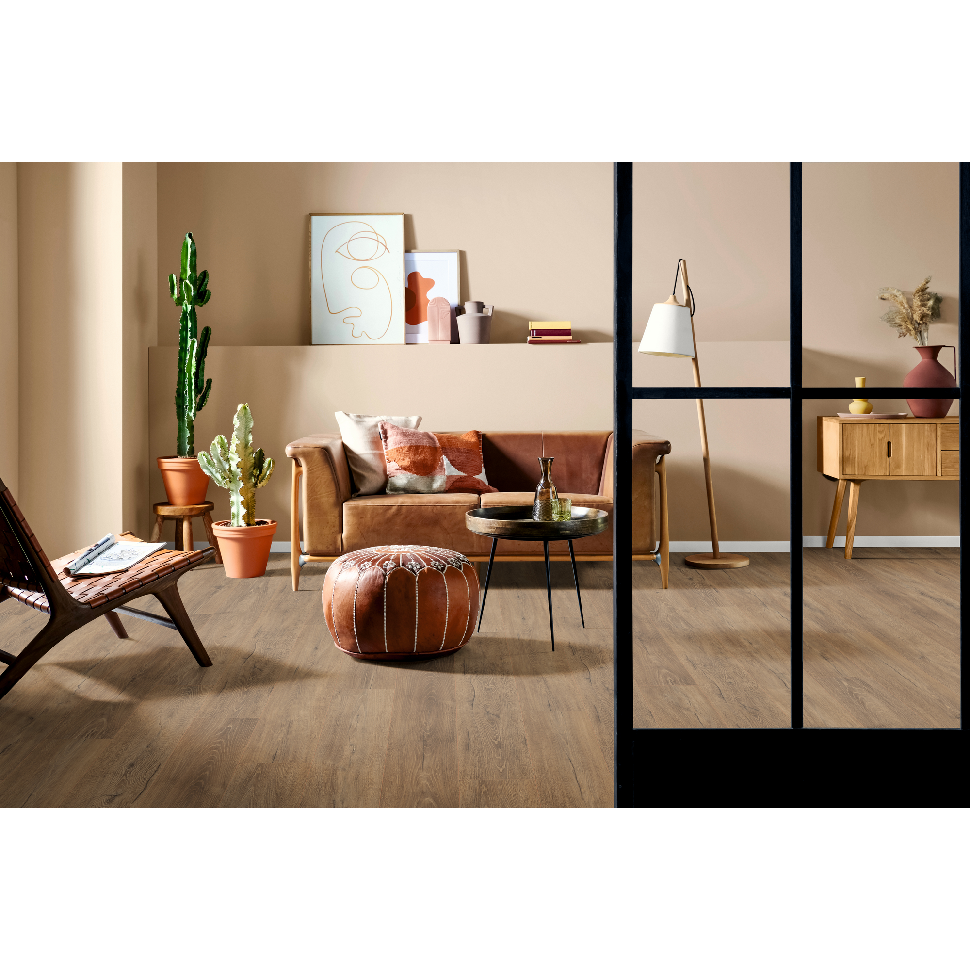 Laminat 'NatureSense Aqua' EL2418 Melba Eiche braun 8 mm