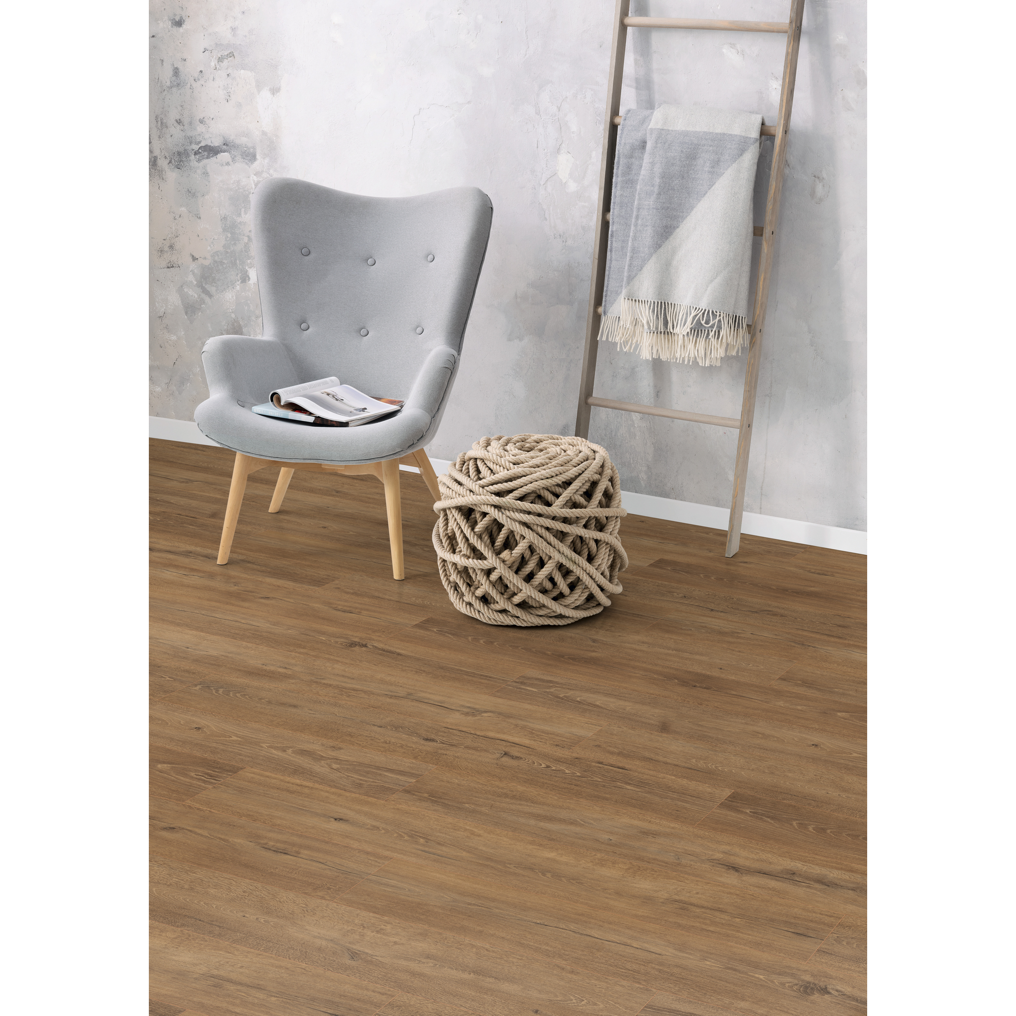 Laminat 'NatureSense Aqua' EL2418 Melba Eiche braun 8 mm