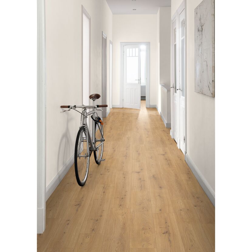 Laminat 'NatureSense Aqua' EL2009 Predaia Eiche honig 10 mm