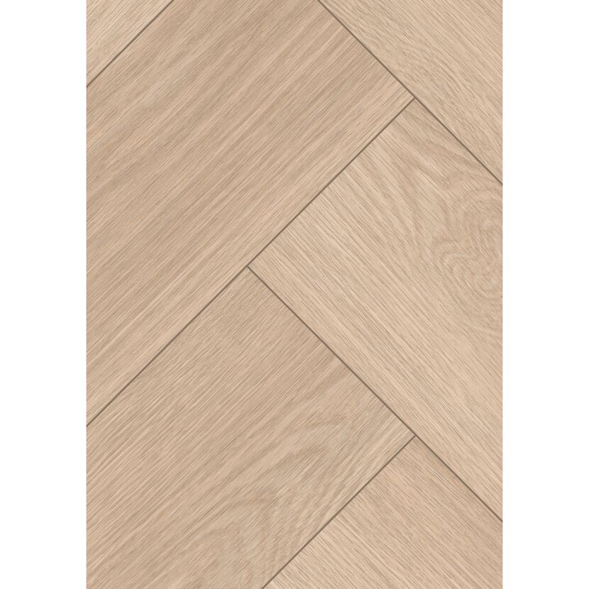 Laminat 'Nature Herringbone' EL2132 Baronia Eiche hell 8 mm