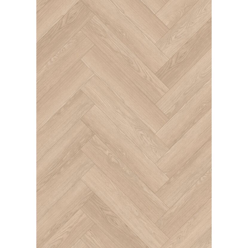 Laminat 'Nature Herringbone' EL2132 Baronia Eiche hell 8 mm