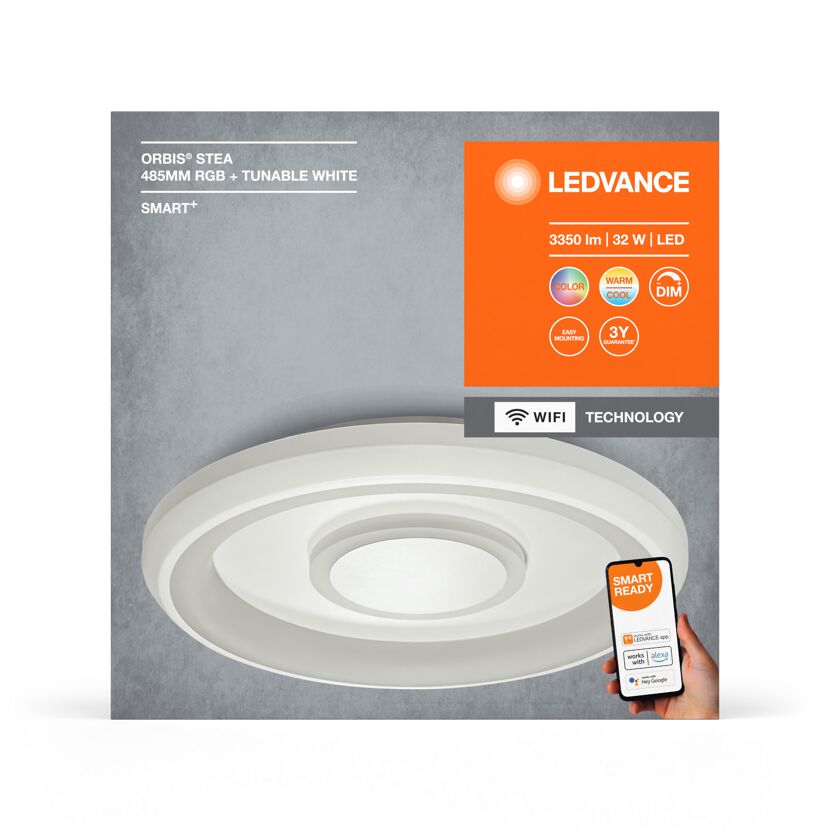 Deckenleuchte 'Smart+ Orbis Ceiling' weiß Ø 48,5 cm