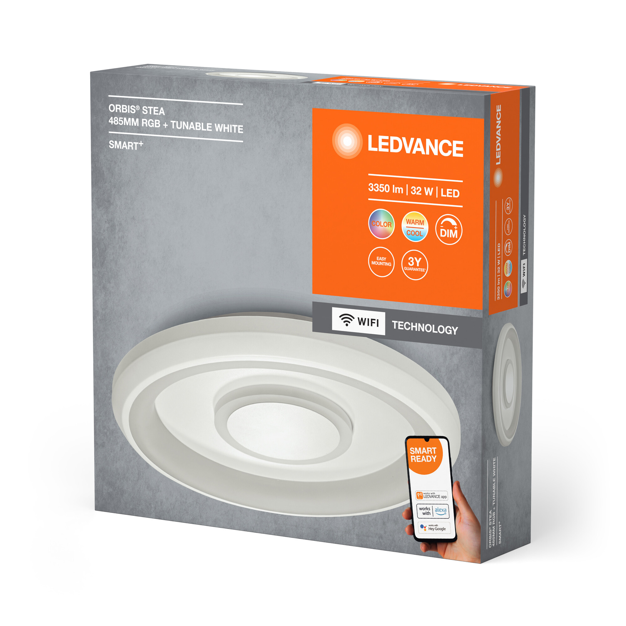 Deckenleuchte 'Smart+ Orbis Ceiling' weiß Ø 48,5 cm