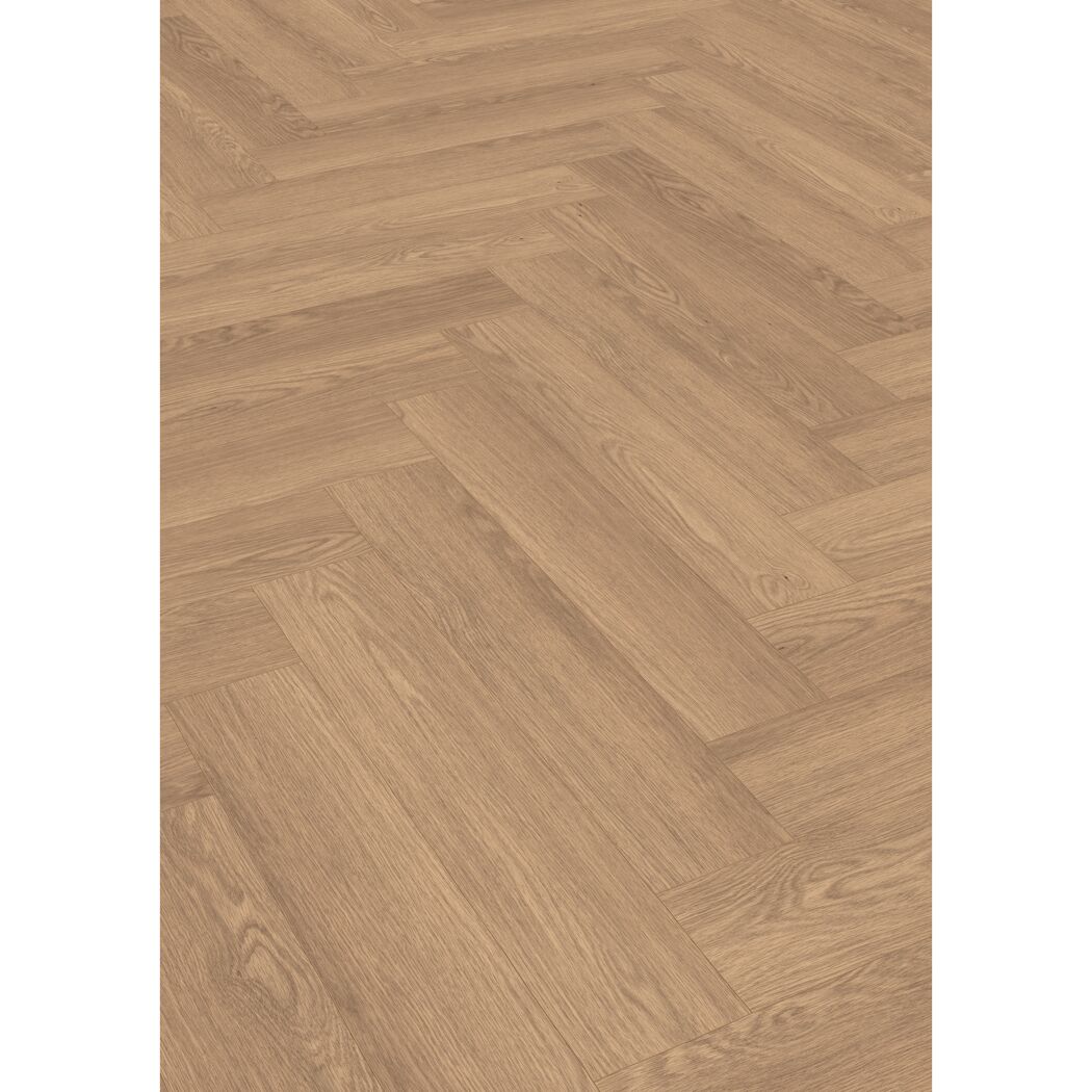 Laminat 'Nature Herringbone' EL2134 Baronia Eiche braun 8 mm