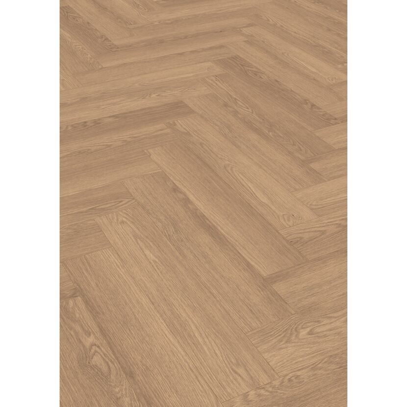 Laminat 'Nature Herringbone' EL2134 Baronia Eiche braun 8 mm