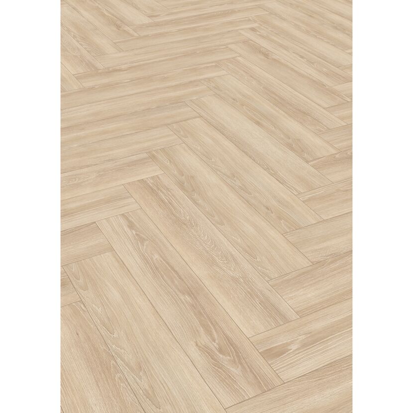 Laminat 'Nature Herringbone' EL2161 Newport Eiche creme 8 mm