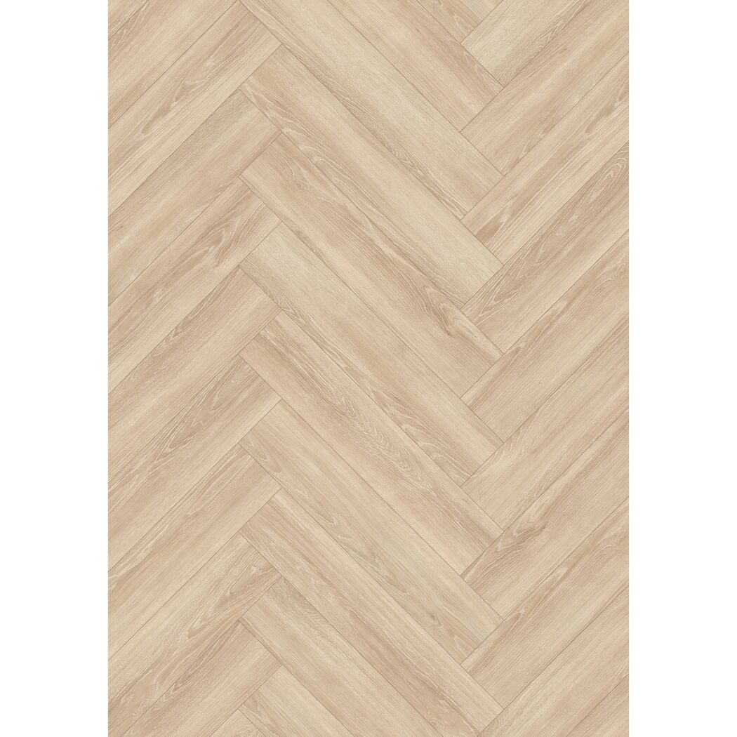 Laminat 'Nature Herringbone' EL2161 Newport Eiche creme 8 mm