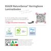 Laminat 'Nature Herringbone' EL2190 Turin Eiche 8 mm