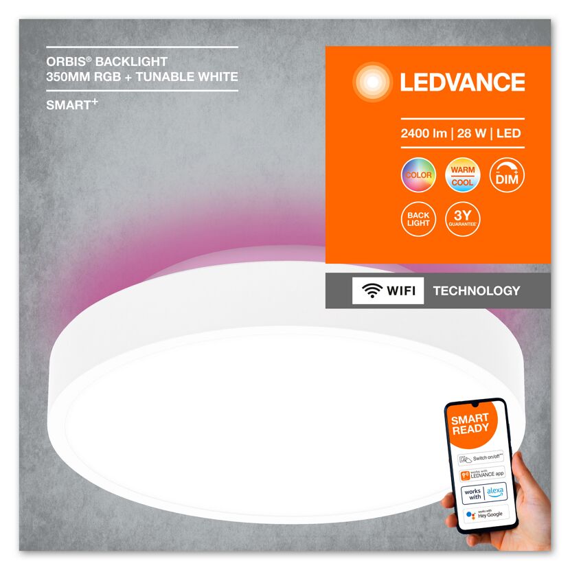 Deckenleuchte 'Smart+ Orbis Ceiling' weiß Ø 35 cm