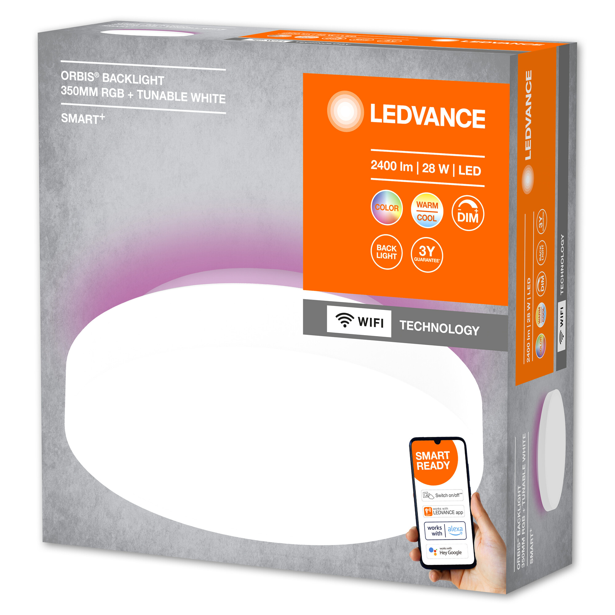 Deckenleuchte 'Smart+ Orbis Ceiling' weiß Ø 35 cm