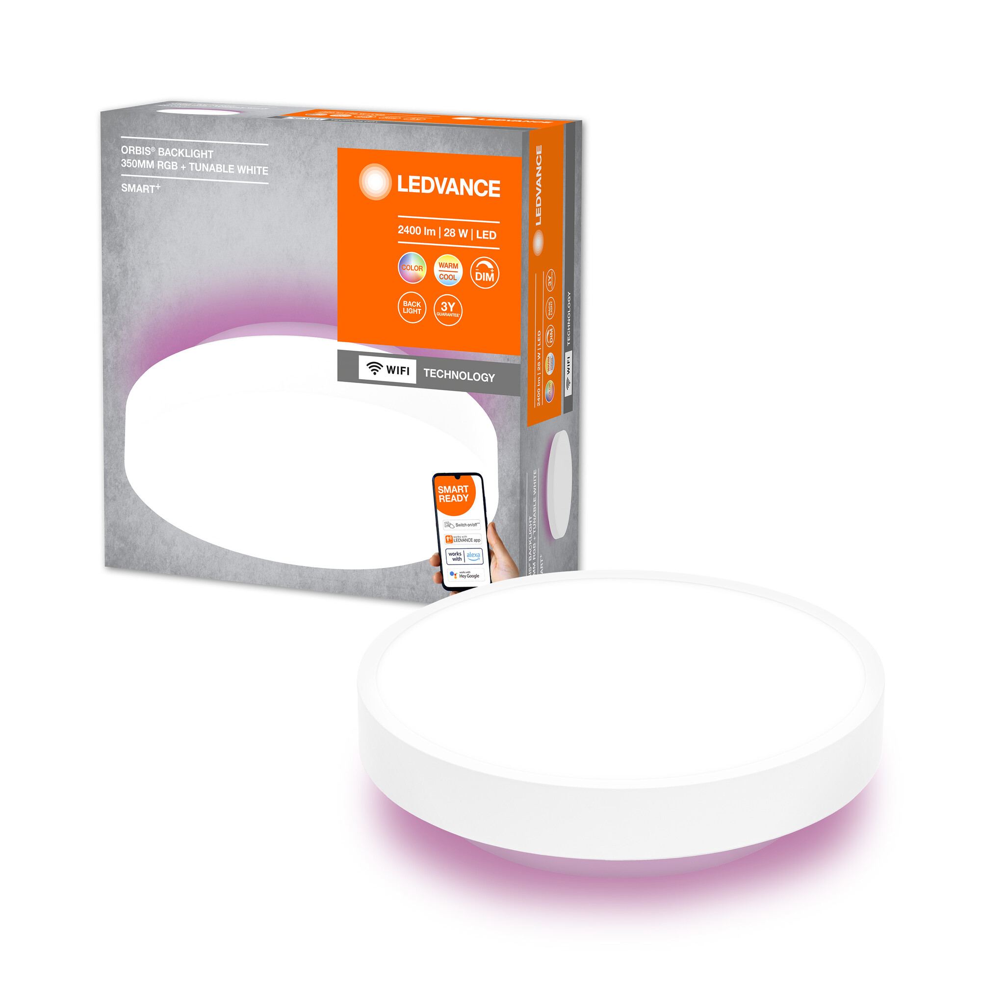 Thumbnail - Ledvance Deckenleuchte 'Smart+ Orbis Ceiling' weiß Ø 35 cm