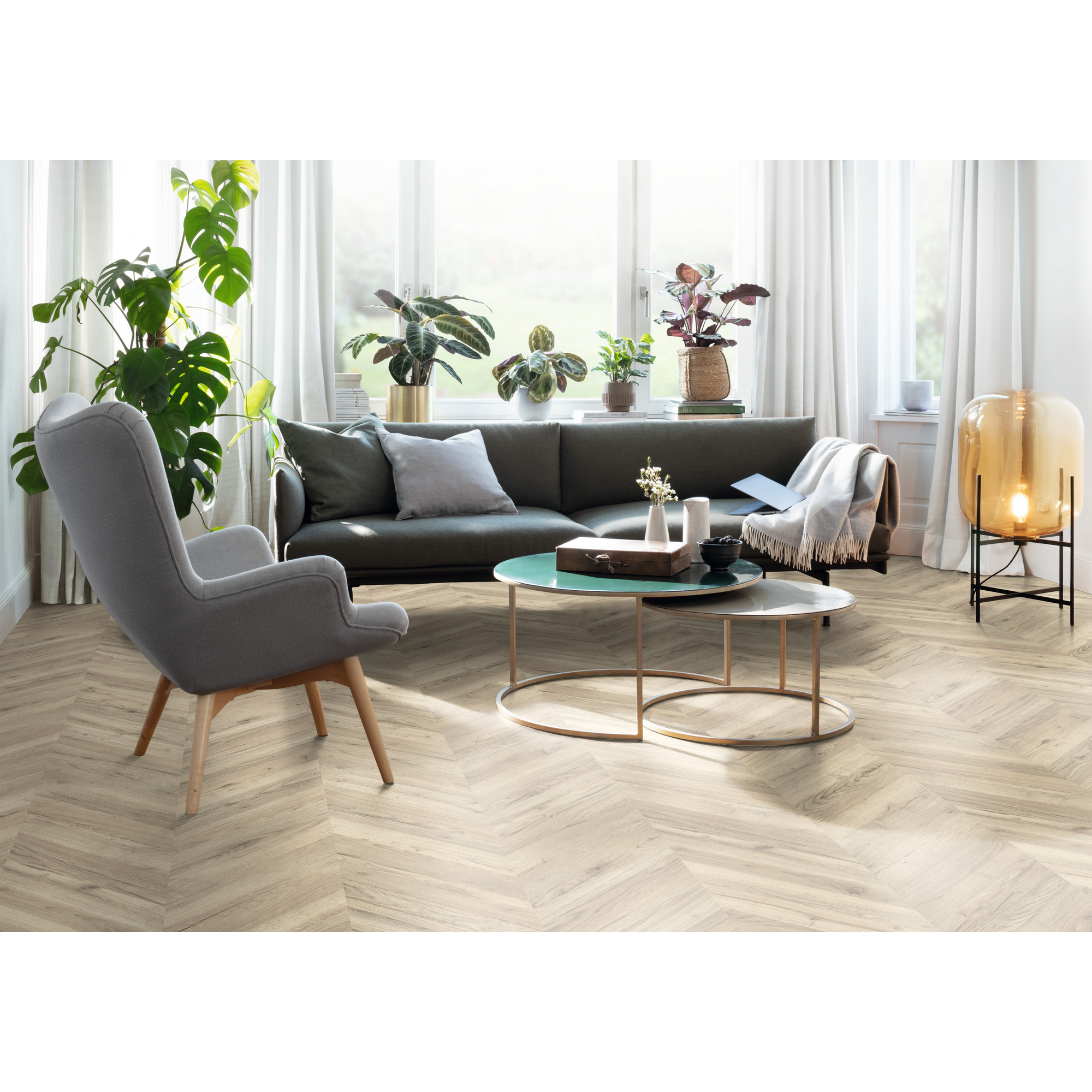 Laminat 'NatureSense' EL202F Rillington Eiche hell 8 mm