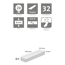 Laminat 'NatureSense' EL203F Rillington Eiche dunkel 8 mm