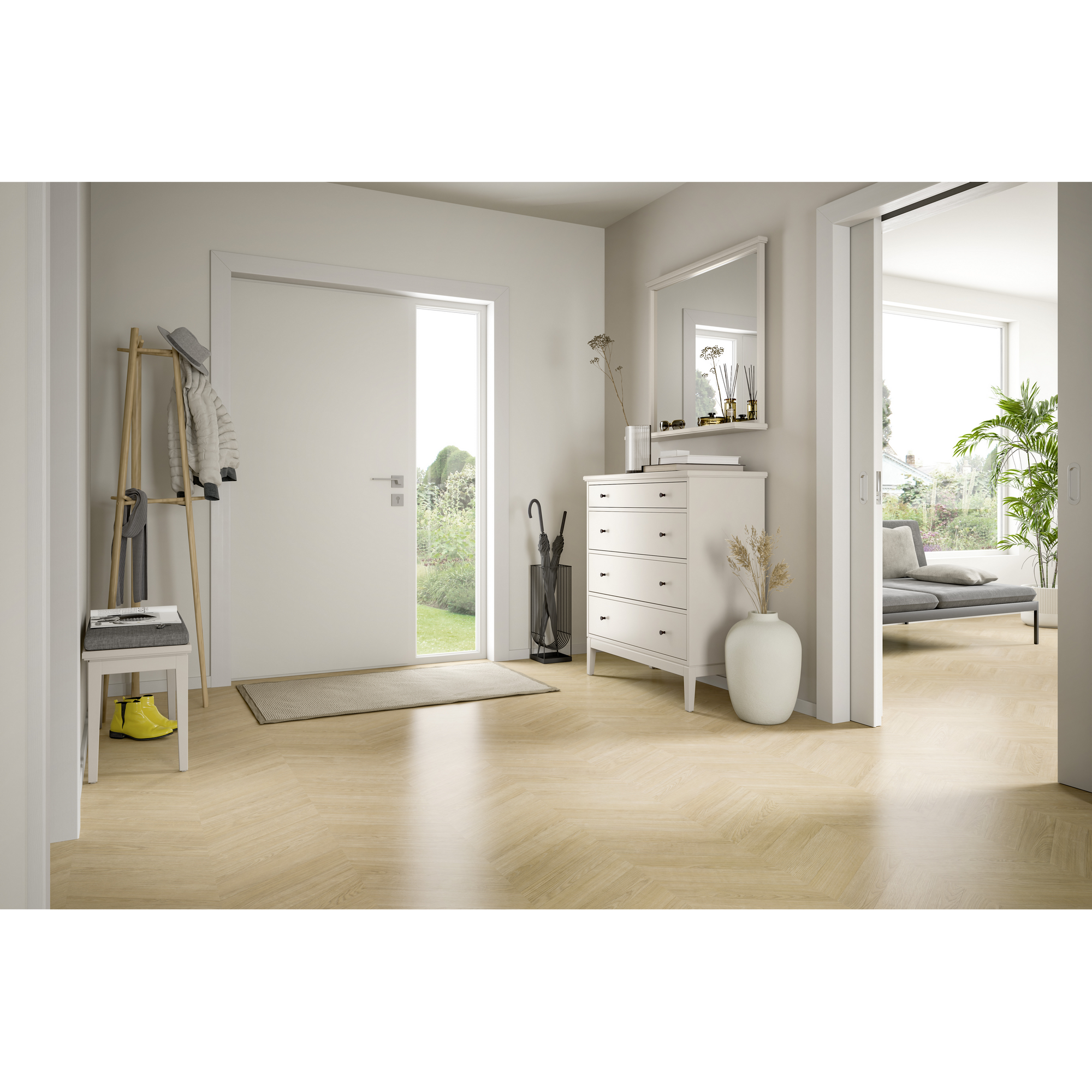 Laminat 'NatureSense' EL290F Skanderborg Eiche sand 8 mm