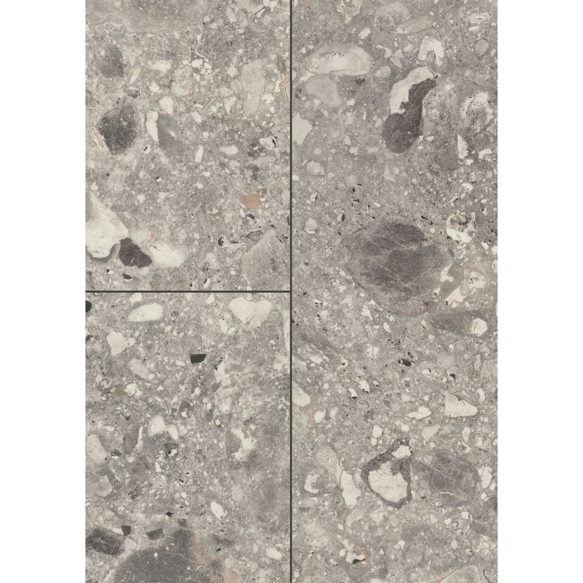 Laminat 'NatureSense Aqua' ELF021 Triestino Terrazzo grau 8 mm