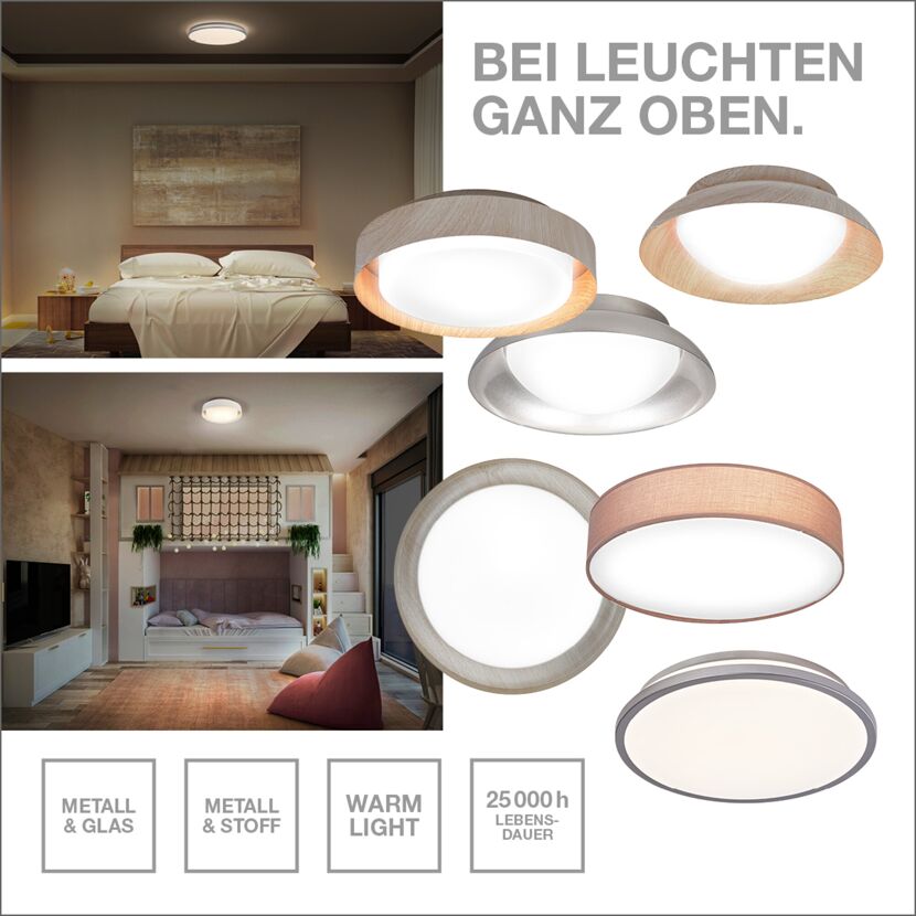 LED-Deckenleuchte 'Orbis Pederson' 36 W 2600 lm warmweiß Ø 55 x 8 cm