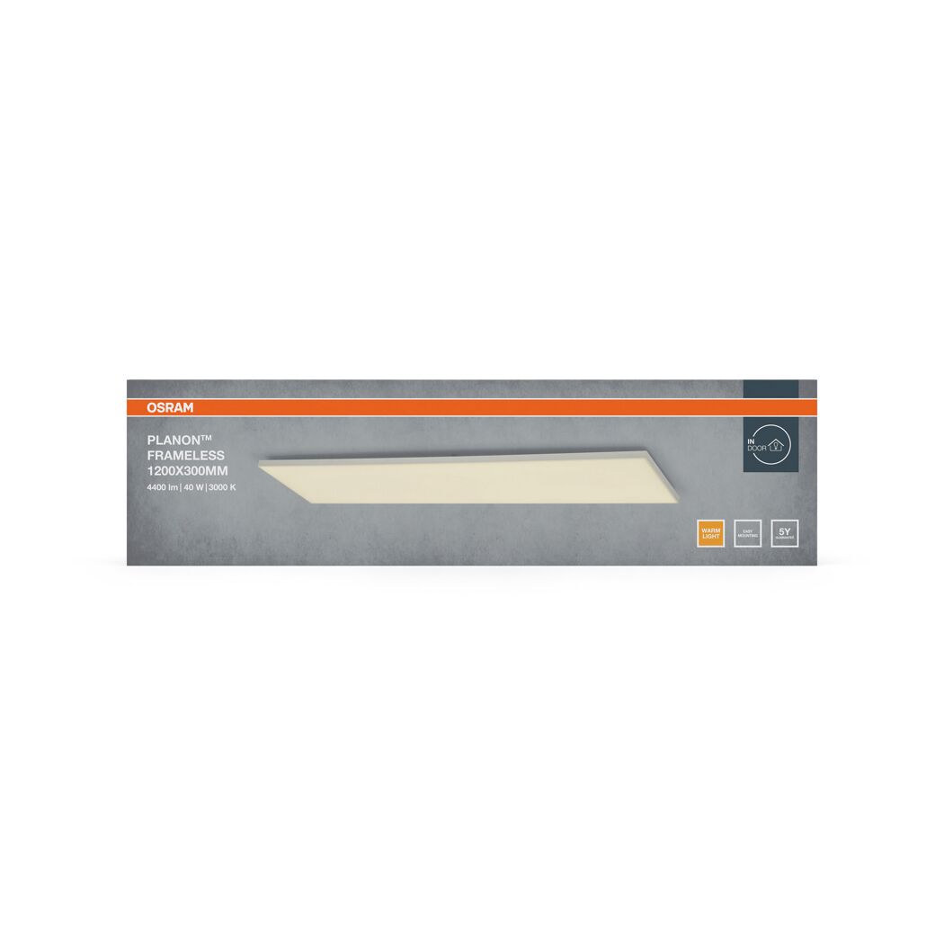 LED-Panel 'Planon™ Frameless' 40 W 3300 lm warmweiß 29,5 x 6 x 119,5 cm