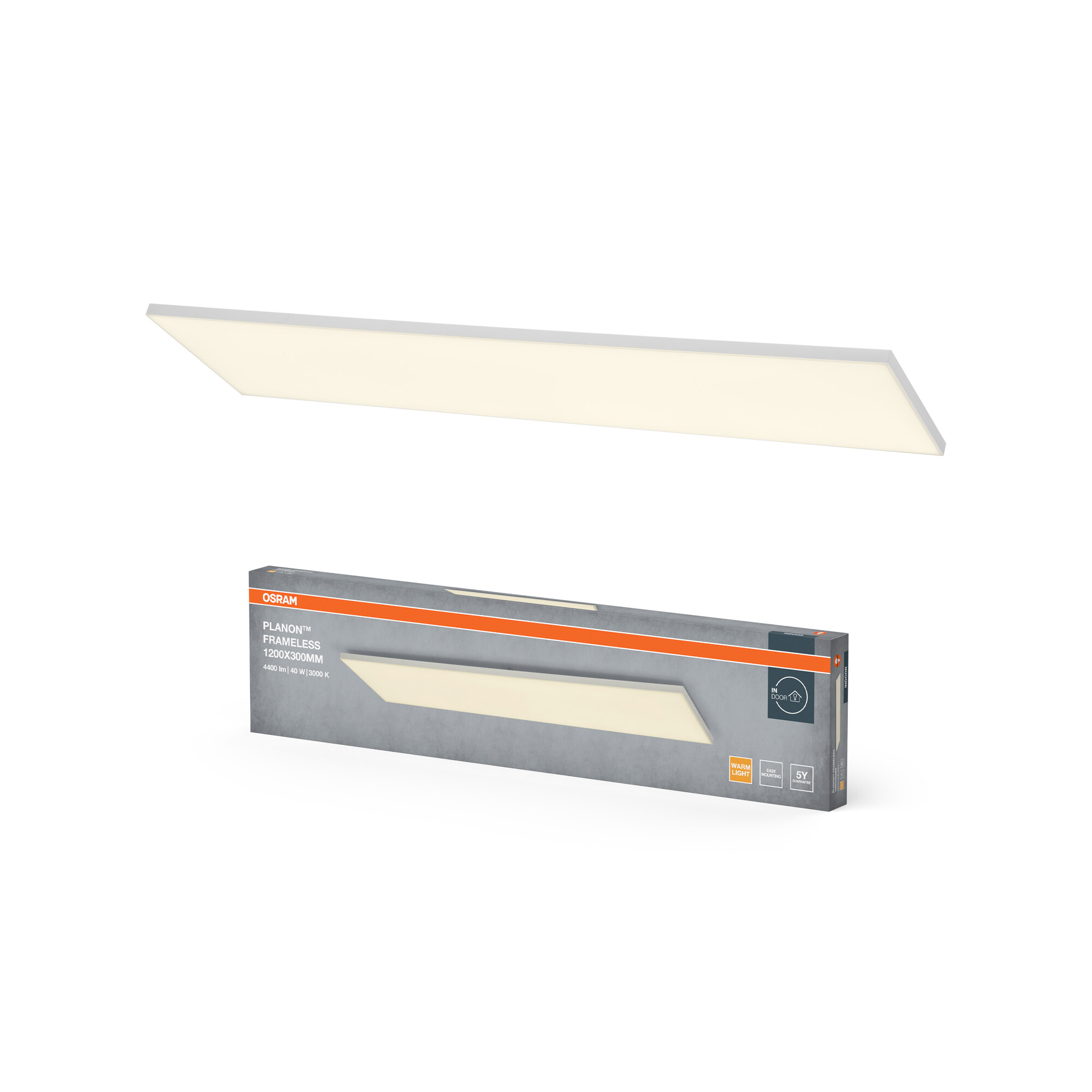 Panelleuchte 'Planon™ Frameless' weiß 29,5 x 29,5 cm
