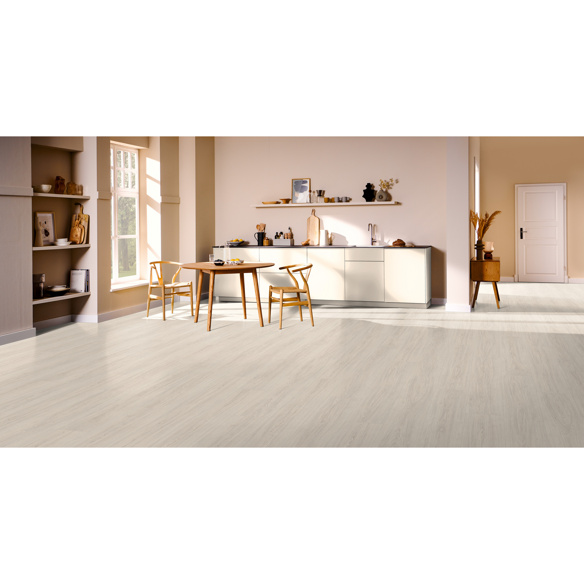 Laminat 'NatureSense Aqua' EL2026 Victoria Eiche weiss 8 mm