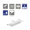 Laminat 'NatureSense Aqua' EL2027 Victoria Eiche natur 8 mm
