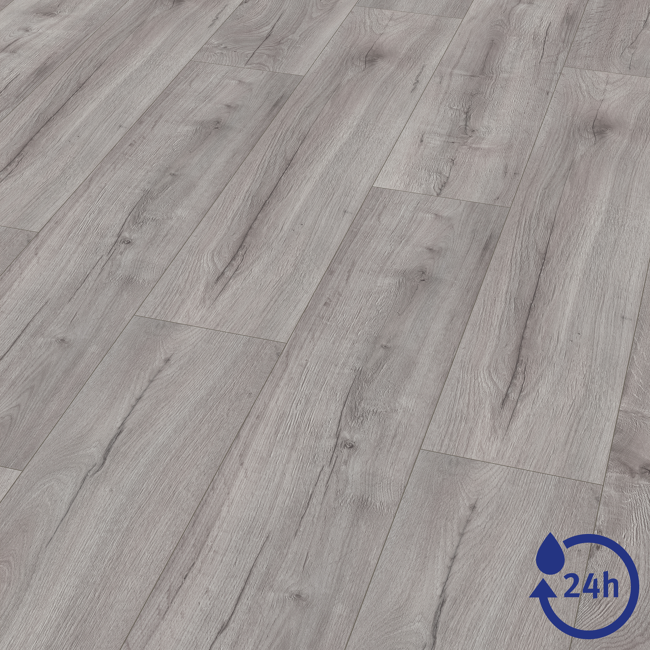 Bild von Laminat 'NatureSense Aqua' EL2156 Loja Eiche hellgrau 8 mm