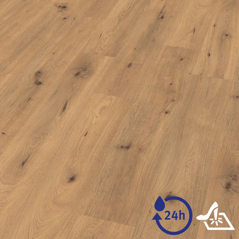 Designboden 'Aquadura' EDF200 Wildeiche natur 7,5 mm
