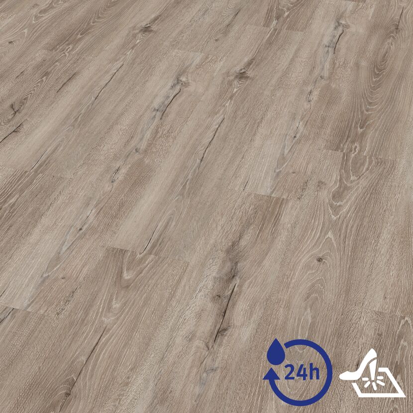 Designboden 'Aquadura' EDF204 Panora Eiche grau 7,5 mm