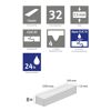 Designboden 'Aquadura' EDF210 Westport Eiche hell  7,5 mm