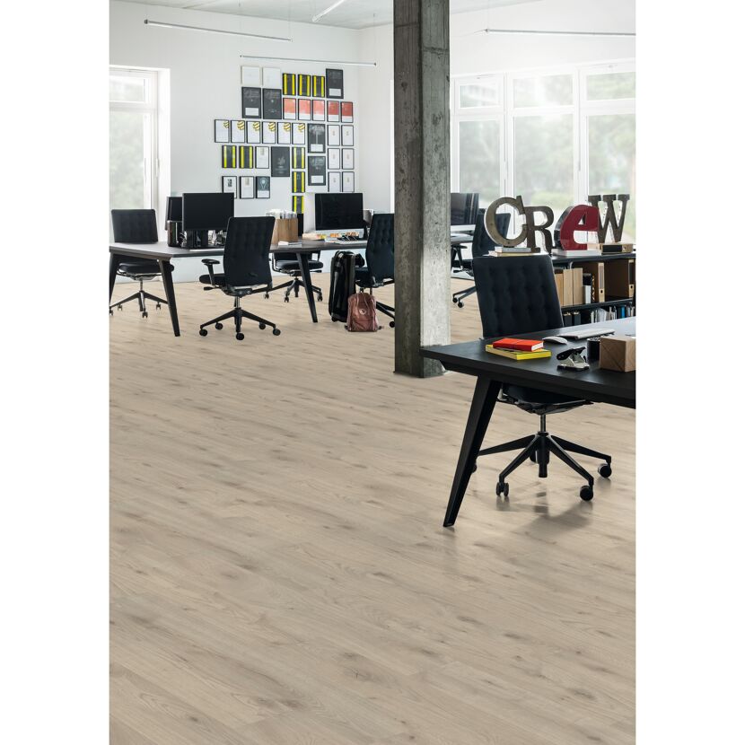 Designboden 'Aquadura+' EDF176 Almington Eiche beige 7,5 mm