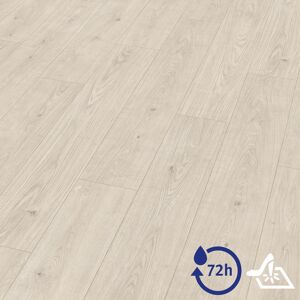 Hybridboden 'Aquadura+' EDF184 Berdal Eiche weiss 7,5 mm