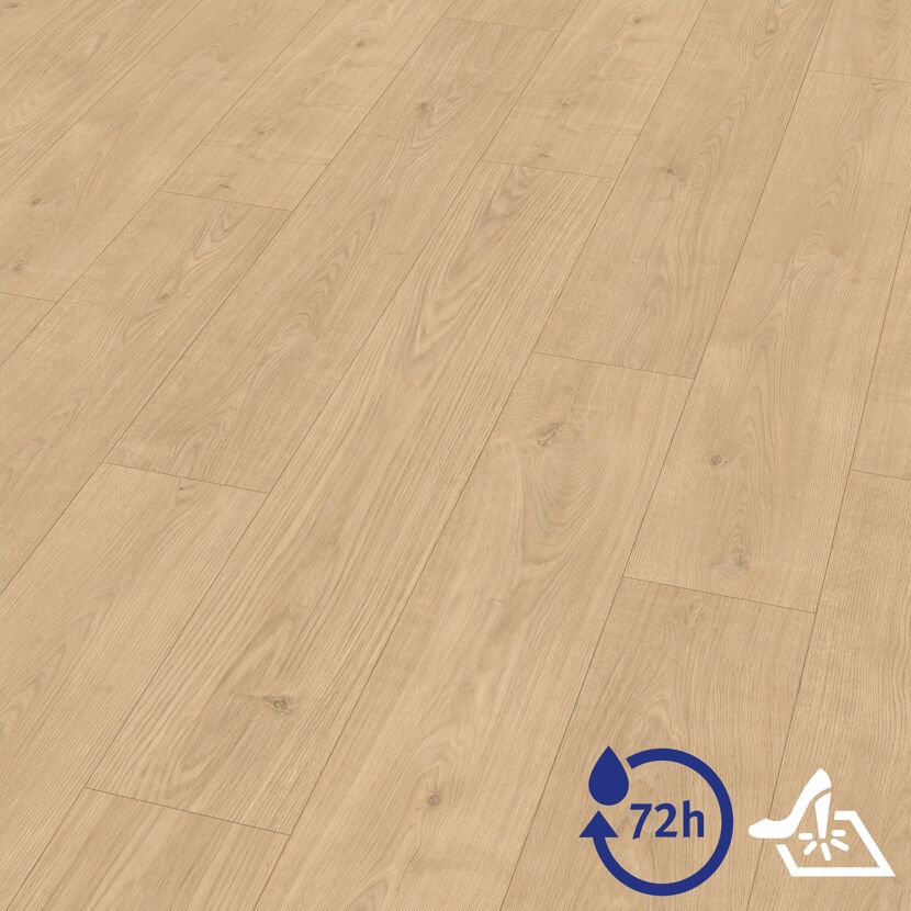 Designboden 'Aquadura+' EDF185 Berdal Eiche hellbraun 7,5 mm