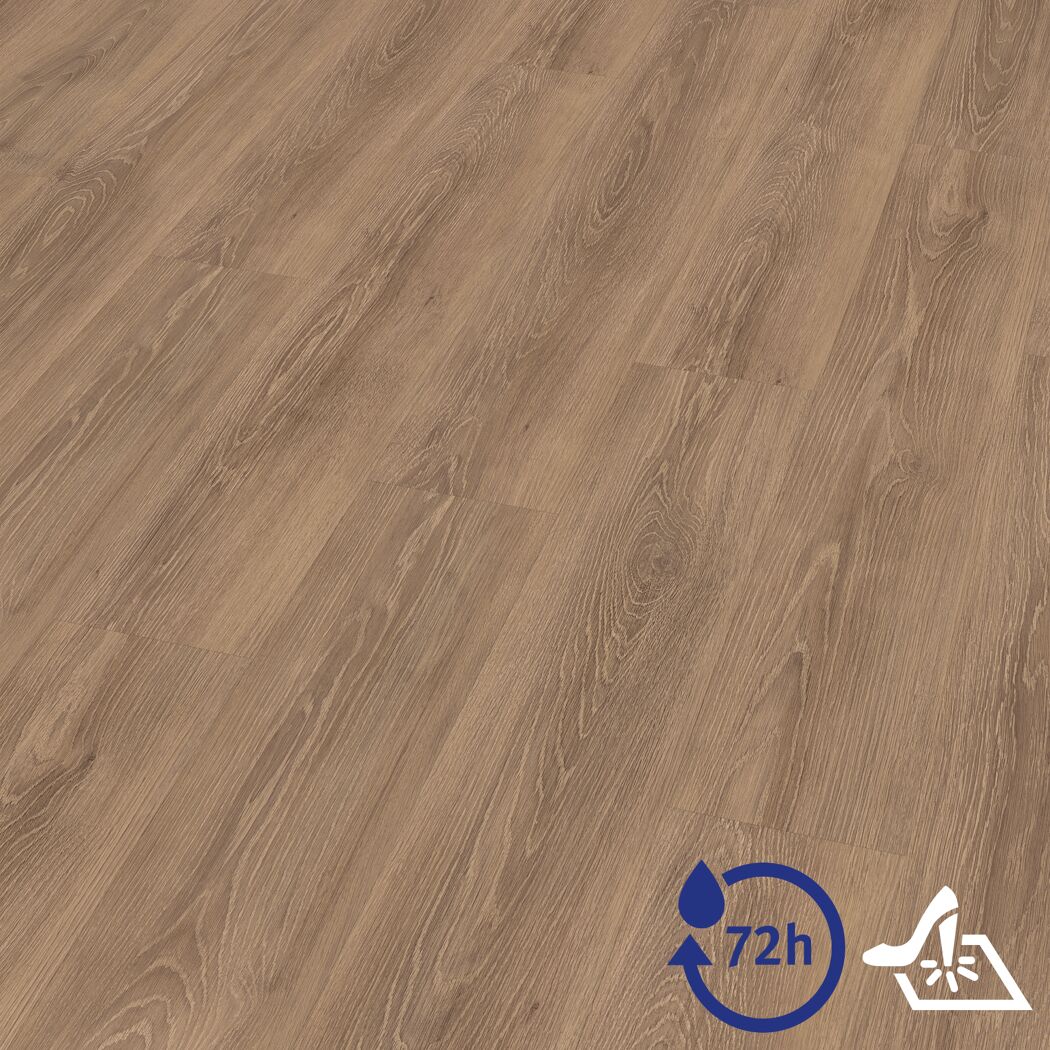 Designboden 'Aquadura+' EDF197 Capri Eiche braun 7,5 mm