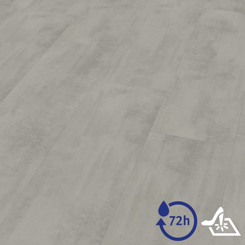 Designboden 'Aquadura+' EDF810 Chromix silber 7,5 mm