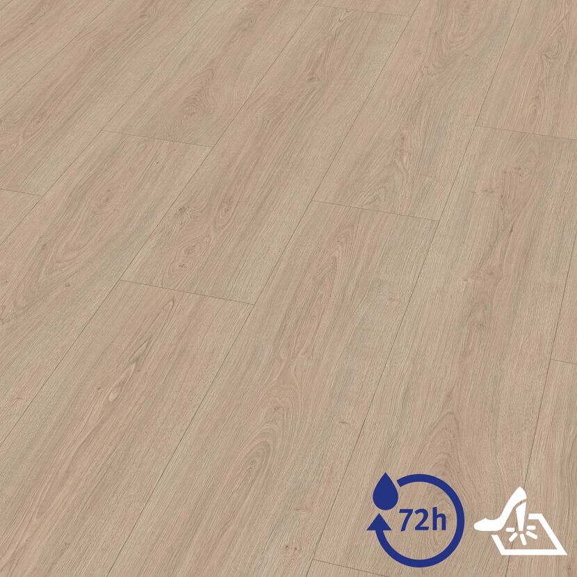 Designboden 'Aquadura+' EDF186 Victoria Eiche hellbraun 7,5 mm