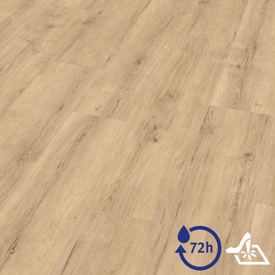 Designboden 'Aquadura+' EDF205 Savona Eiche sand 7,5 mm
