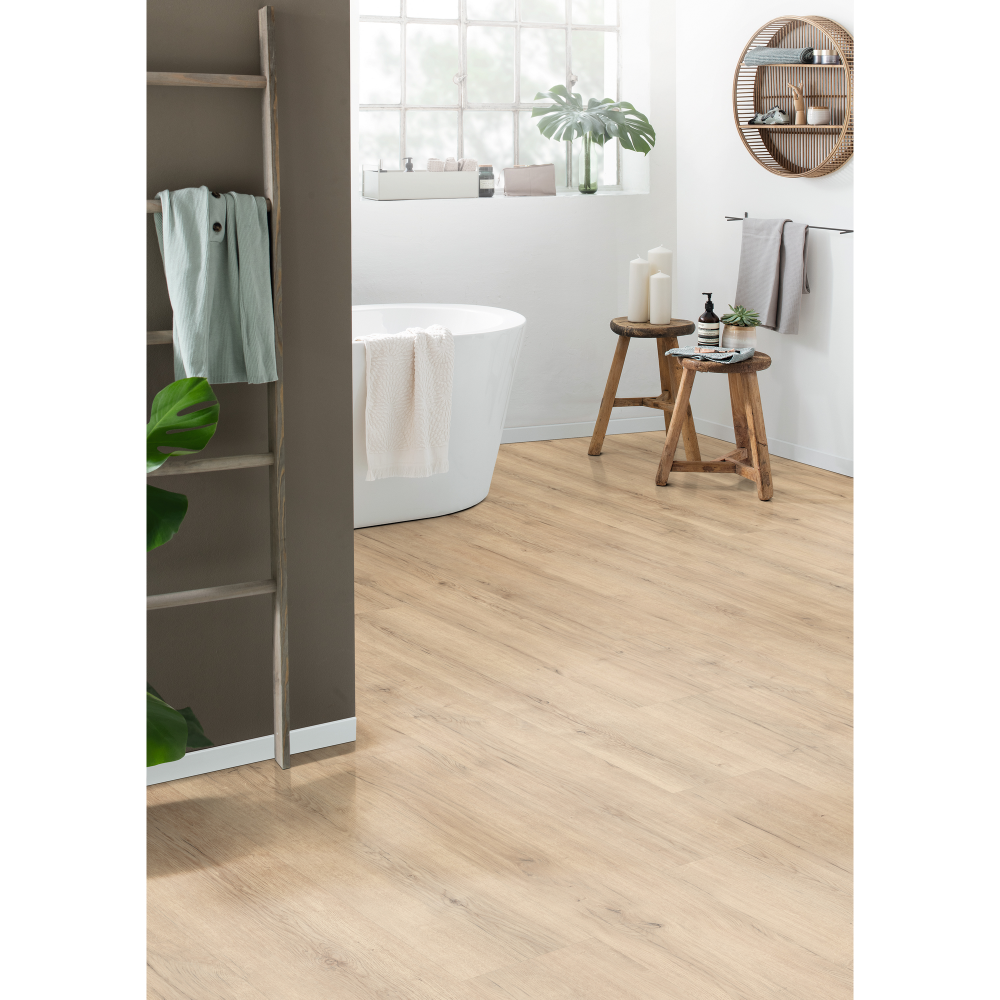 Hybridboden 'Aquadura+' EDF205 Savona Eiche sand 7,5 mm