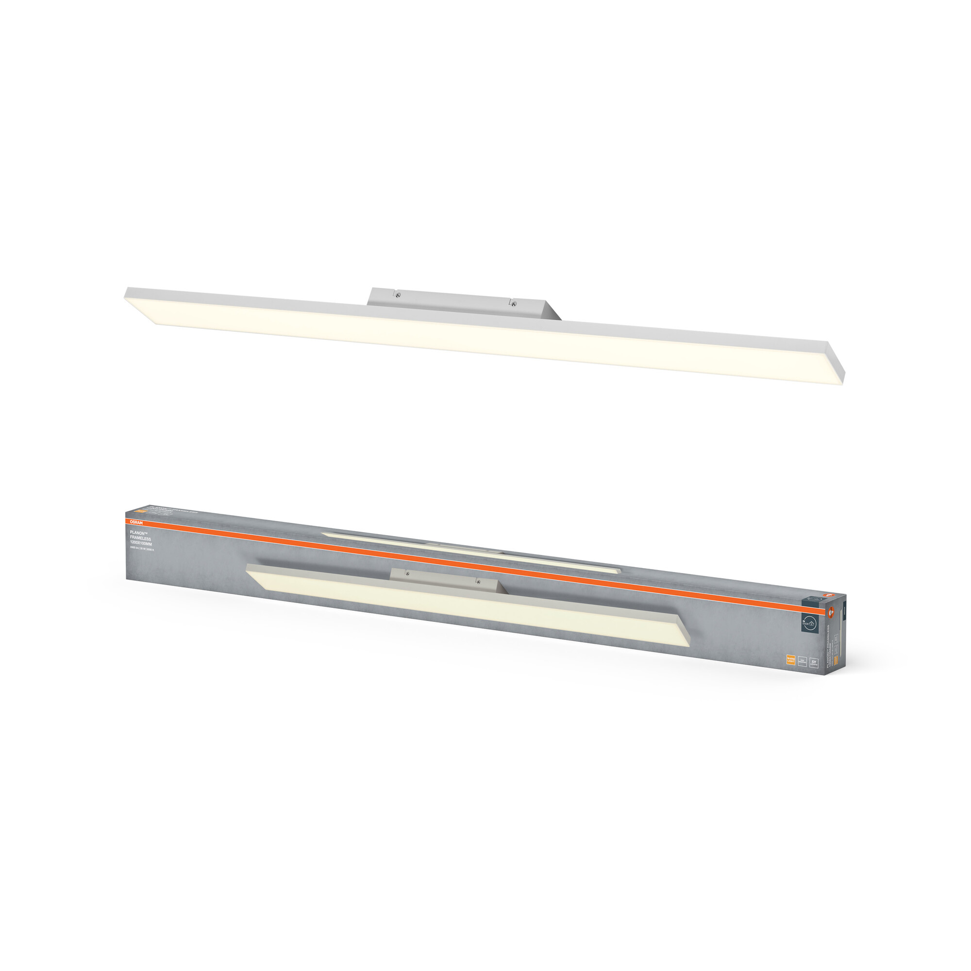 Panelleuchte 'Planon™ Frameless' weiß 10 x 10 cm