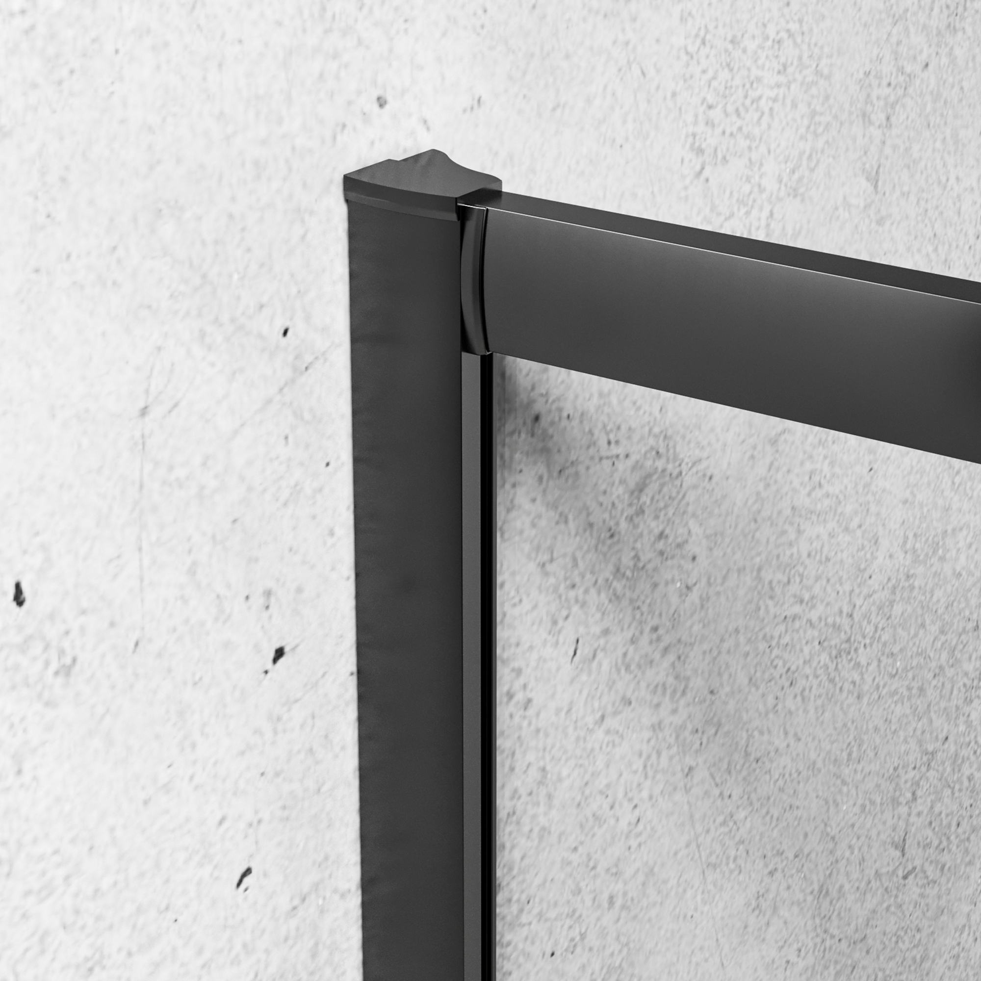 Duschkabine 'Paola' schwarz 80 x 80 x 190 cm