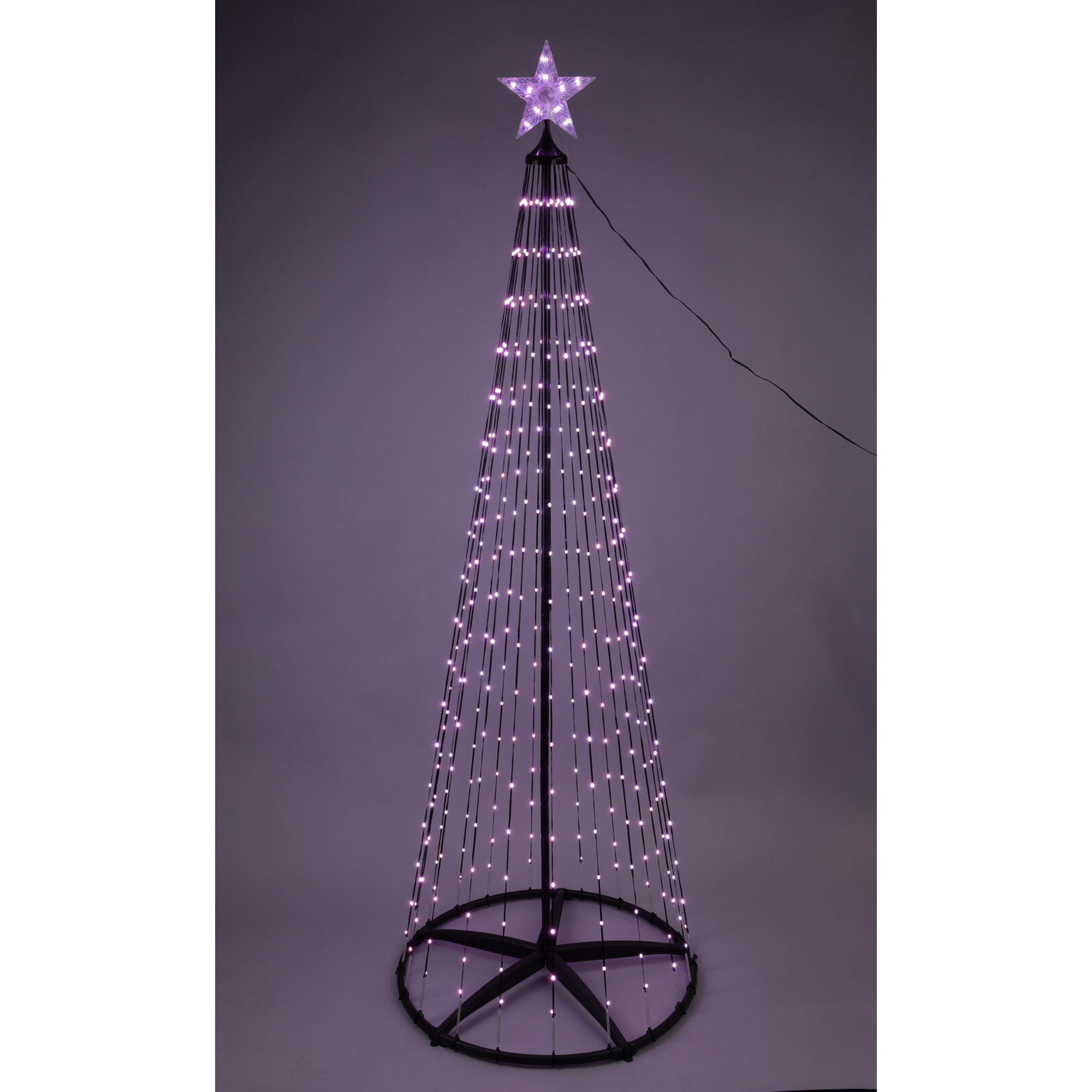 LED-Metallbaum 370 LEDs H 210 cm