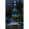 LED-Metallbaum 370 LEDs H 210 cm
